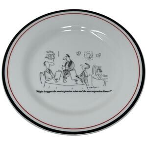 Restoration Hardware The New Yorker Humor “Might I Suggest the Most…..””8” Plate